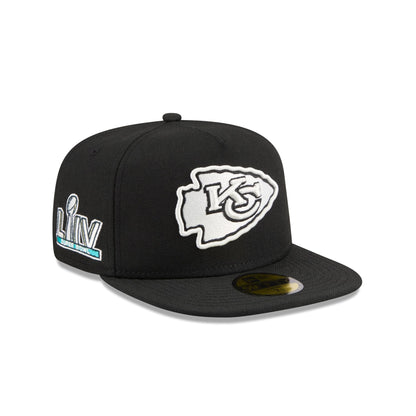 Just Caps Chiseled Logo Kansas City Chiefs 59FIFTY A-Frame Fitted Hat