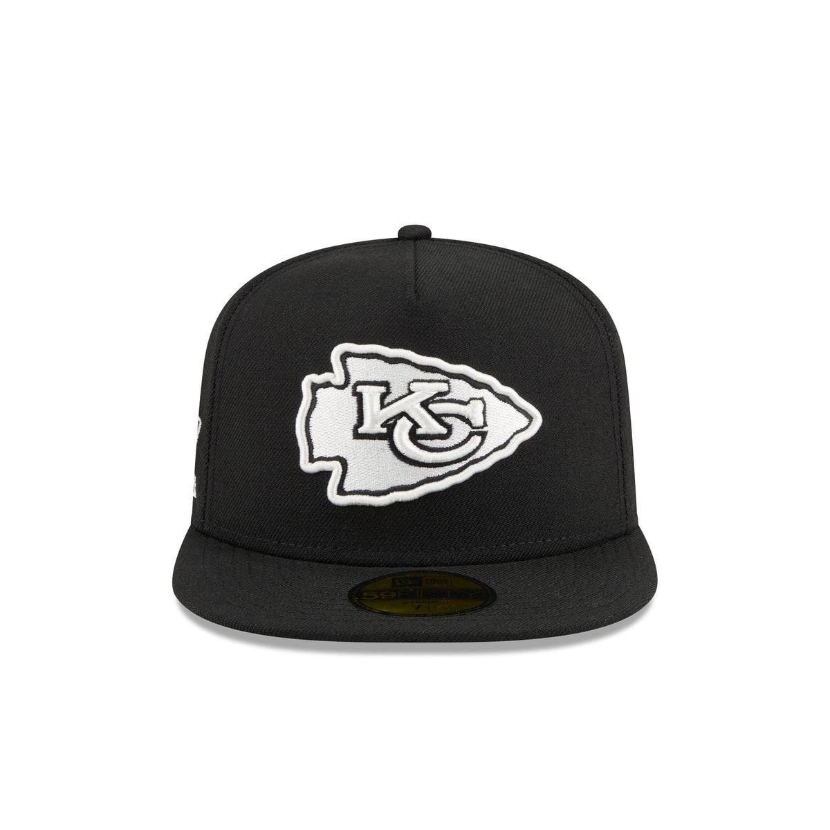 Just Caps Chiseled Logo Kansas City Chiefs 59FIFTY A-Frame Fitted Hat