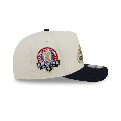 Philadelphia Eagles Chrome White Stars and Stripes 9FIFTY A-Frame Snapback Hat