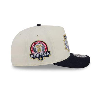 Kansas City Chiefs Chrome White Stars and Stripes 9FIFTY A-Frame Snapback Hat
