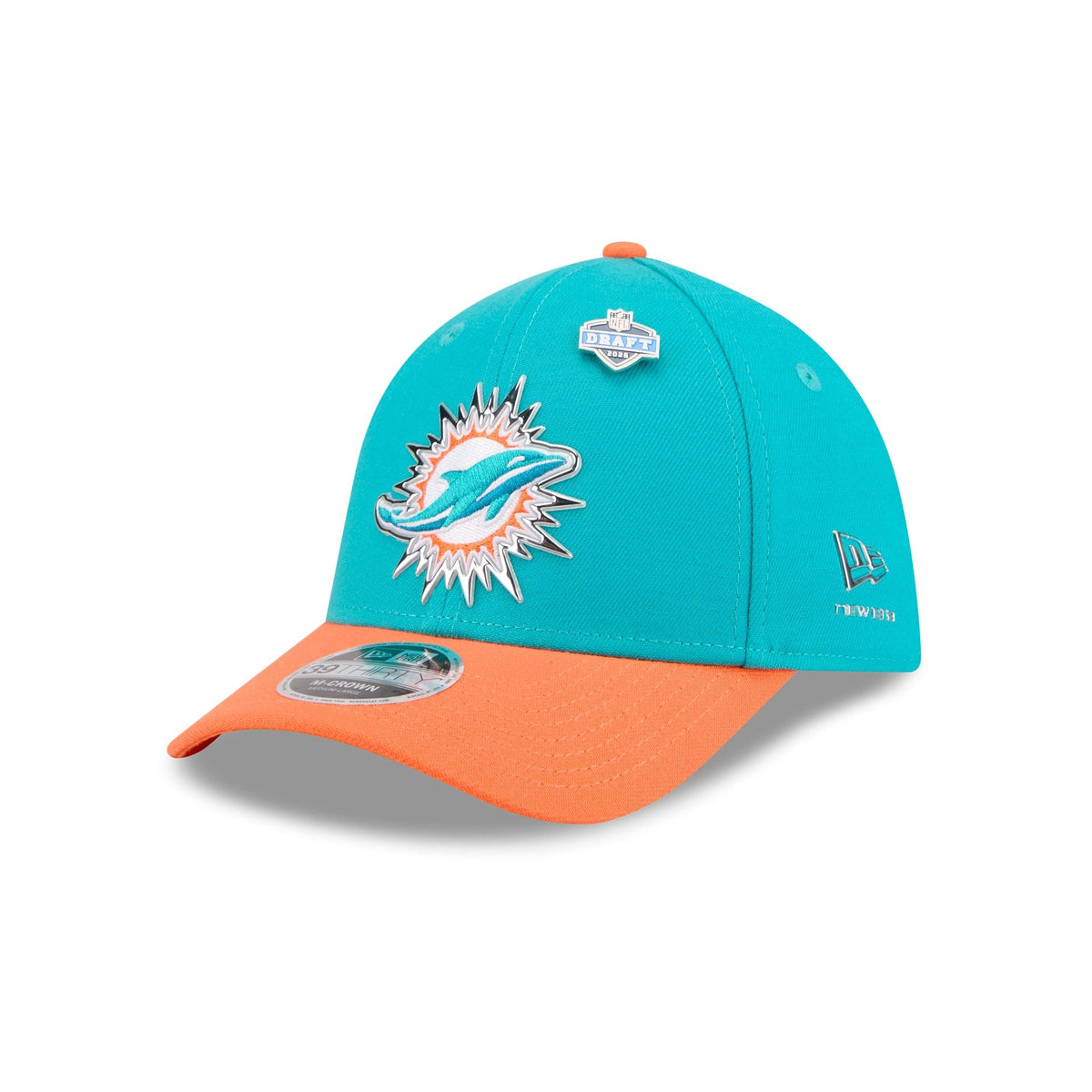 Miami Dolphins 2026 Draft 39THIRTY M-Crown Stretch Fit Hat