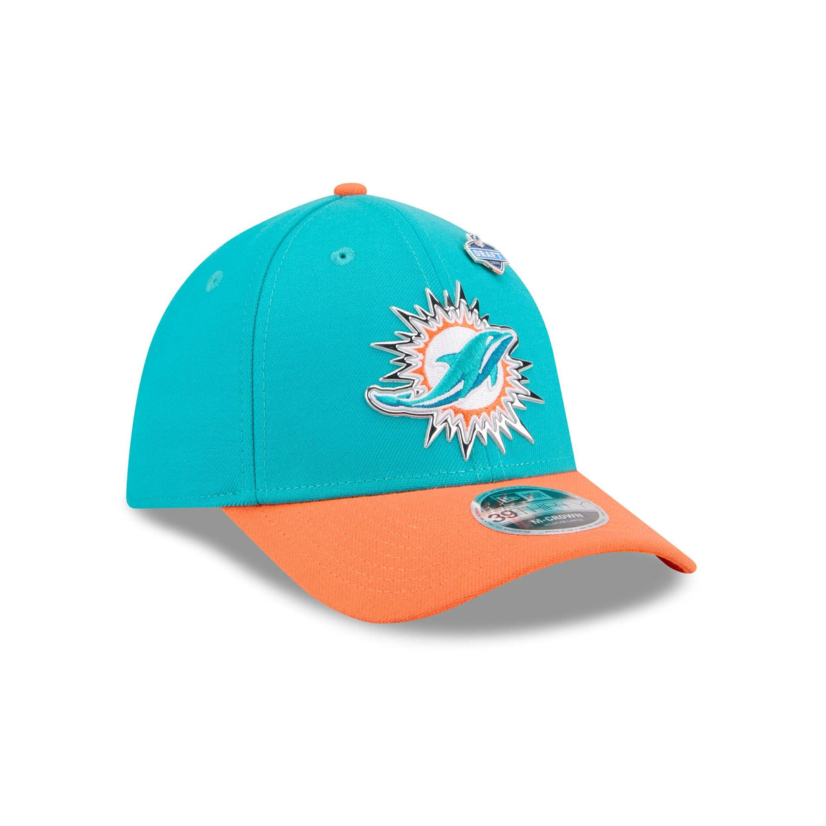 Miami Dolphins 2026 Draft 39THIRTY M-Crown Stretch Fit Hat