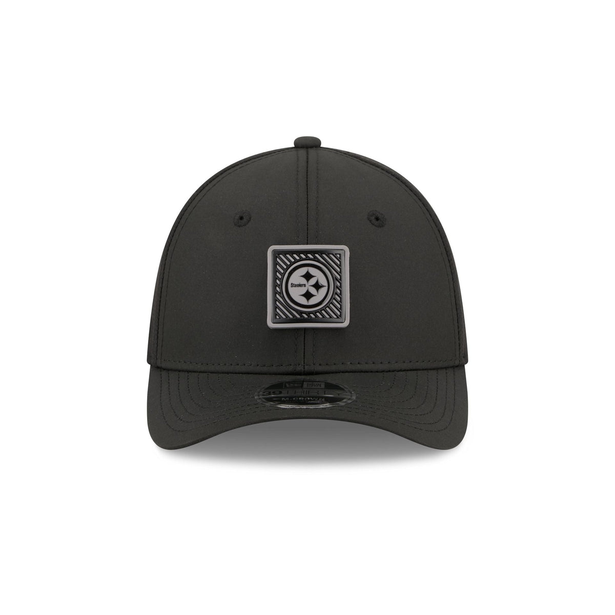 Pittsburgh Steelers 2026 Training Black 39THIRTY M-Crown Stretch-Fit Hat