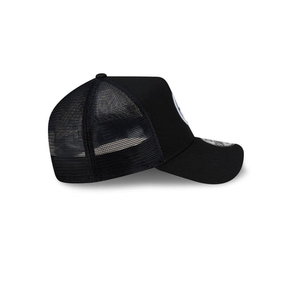 Pittsburgh Steelers Side Script 9FORTY A-Frame Trucker Hat