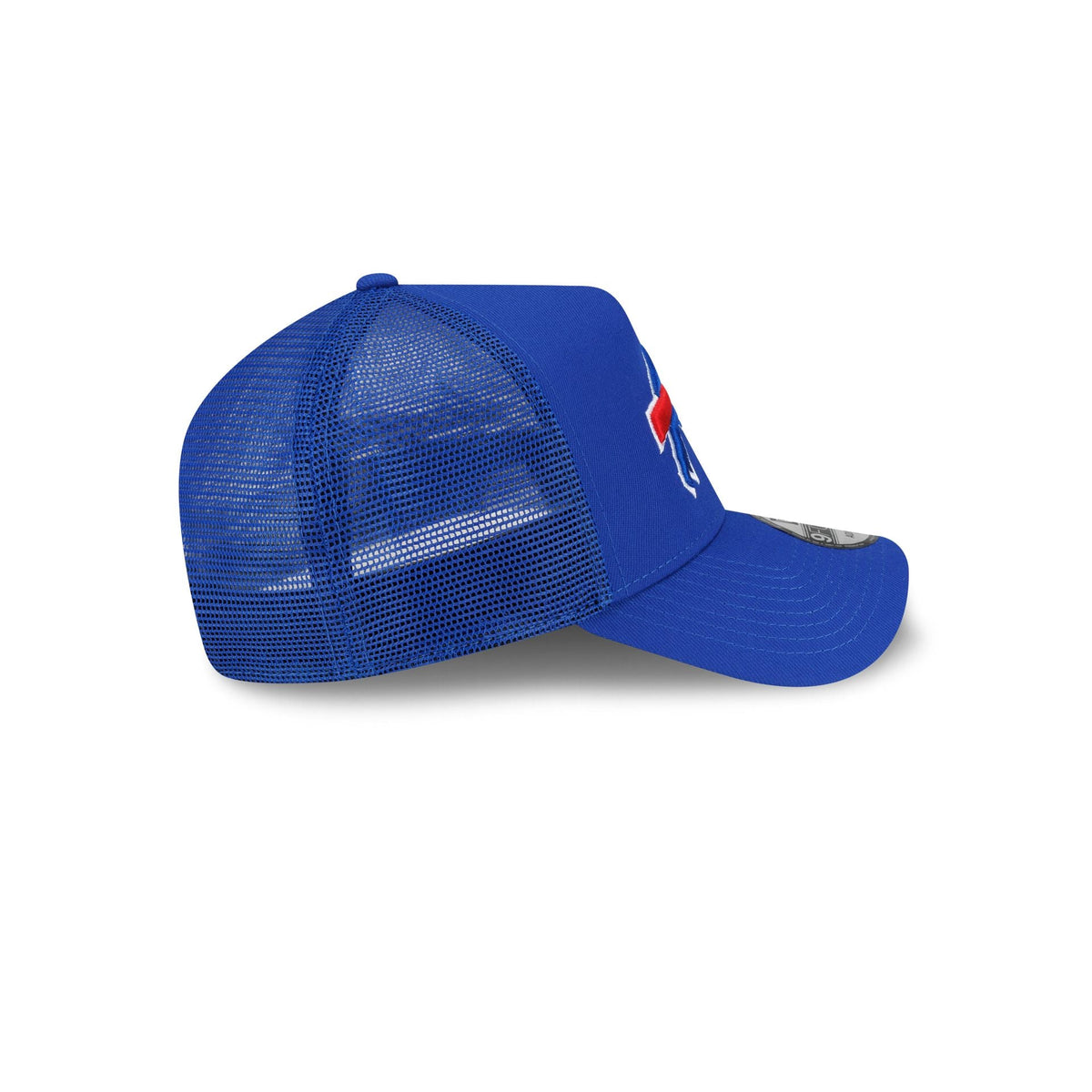 Buffalo Bills Side Script 9FORTY A-Frame Trucker Hat