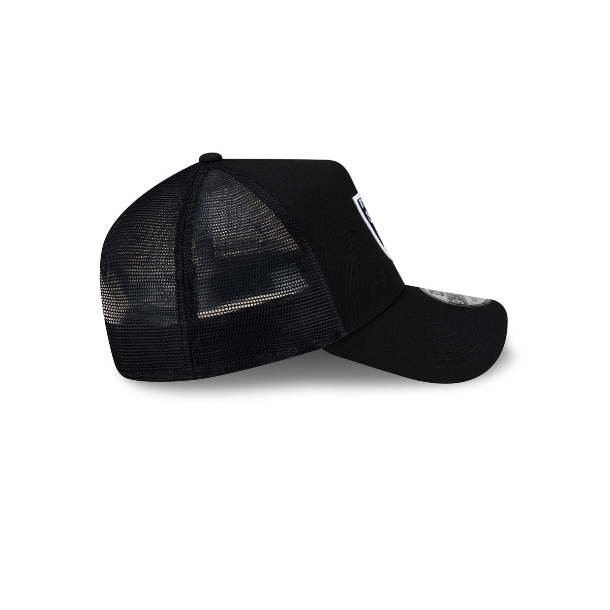 Las Vegas Raiders Side Script 9FORTY A-Frame Trucker Hat