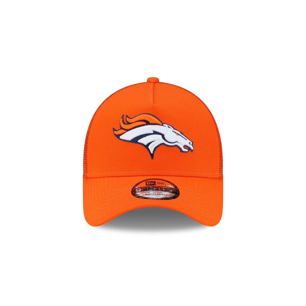Denver Broncos Side Script 9FORTY A-Frame Trucker Hat