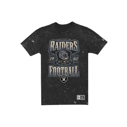 Las Vegas Raiders Throwback Washed Graphic Black T-Shirt