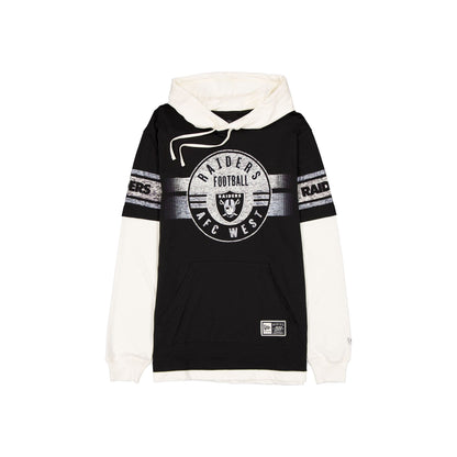 Las Vegas Raiders Throwback Chrome Twofer Hoodie