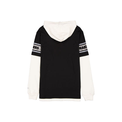 Las Vegas Raiders Throwback Chrome Twofer Hoodie