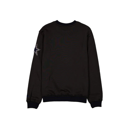 Dallas Cowboys Throwback Boucle Black Crewneck