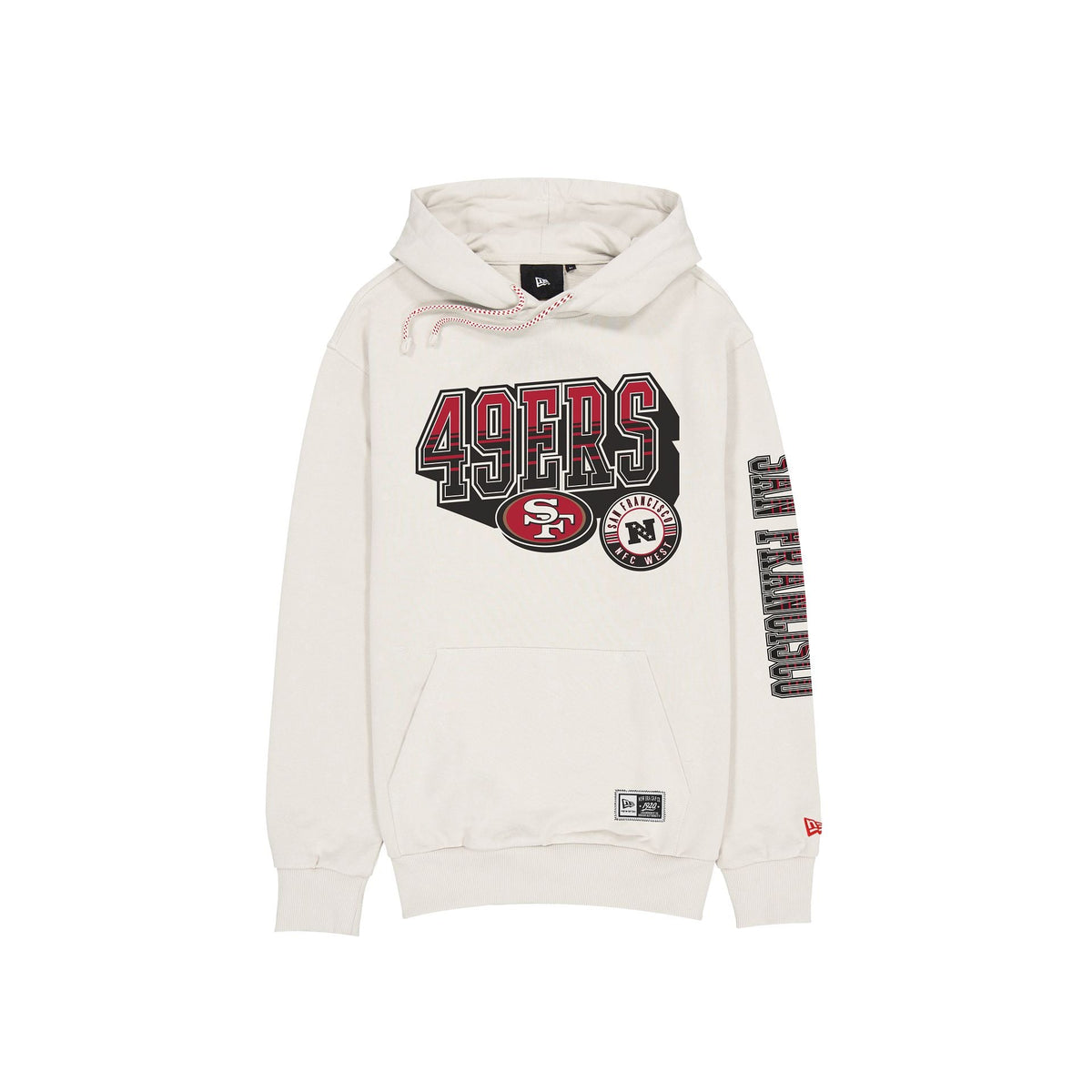 San Francisco 49ers Throwback Chrome White Hoodie