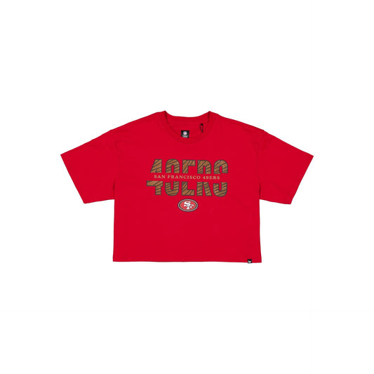 San Francisco 49ers Women's Cropped Split T-Shirt