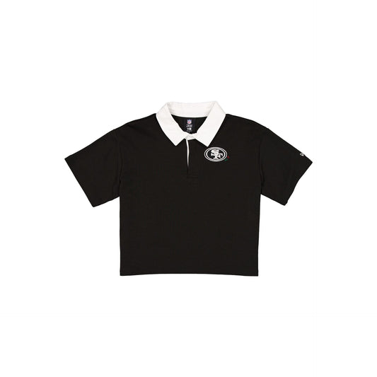 San Francisco 49ers Women's Cropped Black Polo