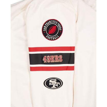 San Francisco 49ers Women's Chrome White Varsity Crewneck