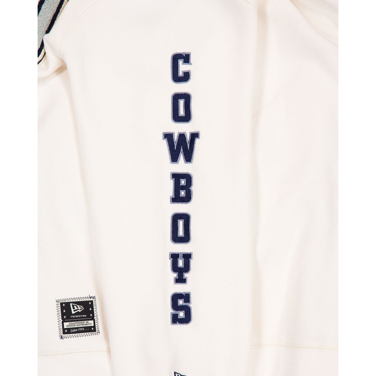 Dallas Cowboys Women's Chrome White Varsity Crewneck