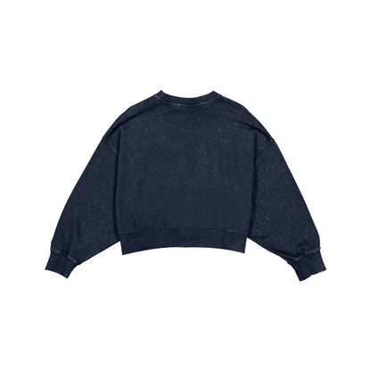 Chicago Bears Women's Throwback Cropped Washed Crewneck