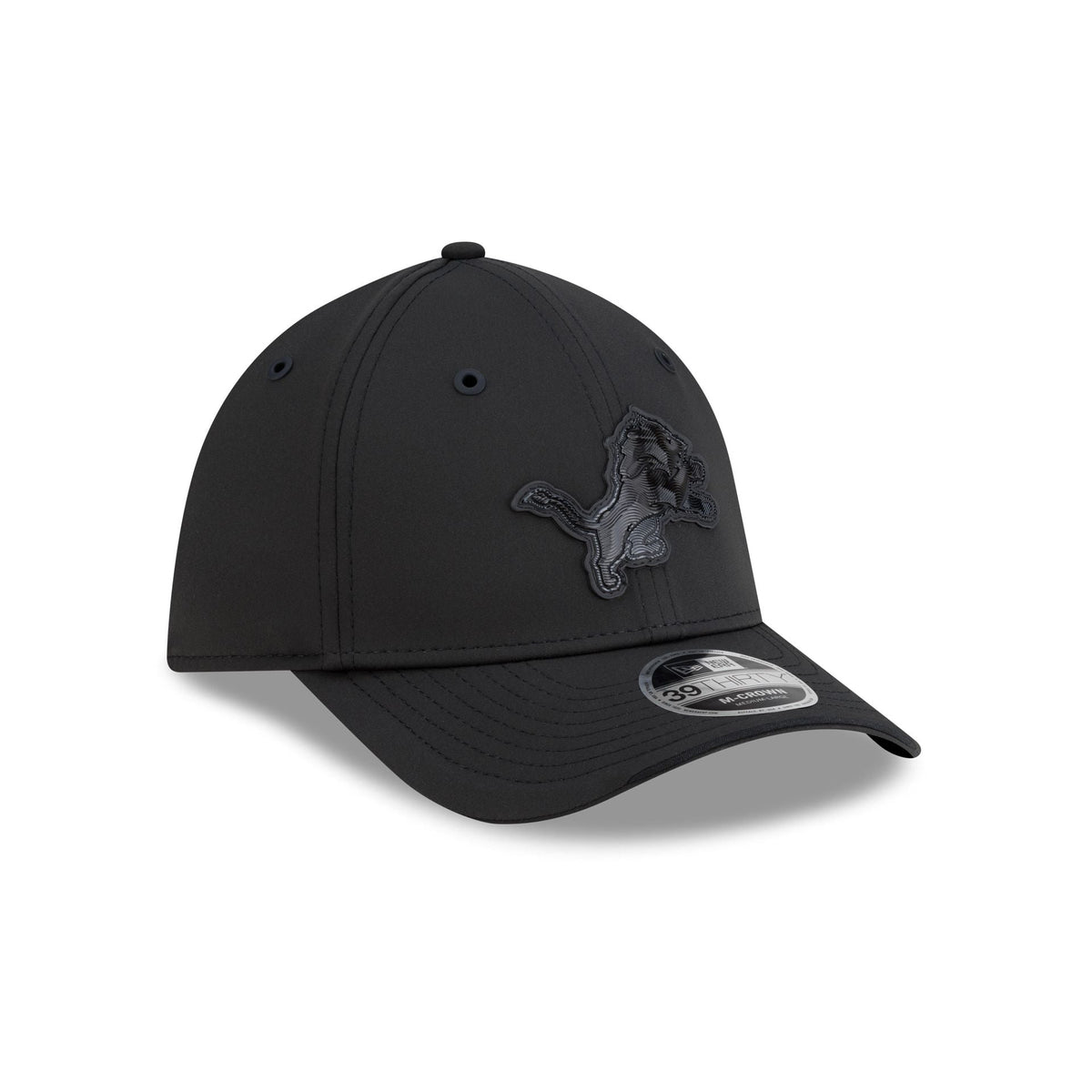 Detroit Lions 2026 Sideline Black 39THIRTY M-Crown Stretch Fit Hat