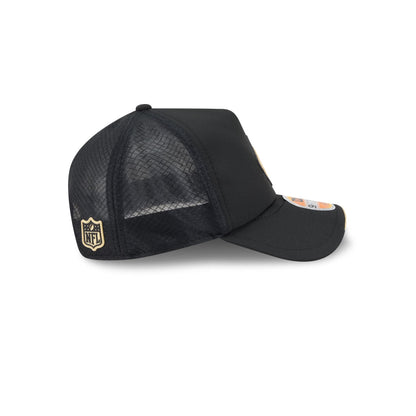 New Orleans Saints 2026 Sideline 9FORTY APEX Trucker Hat