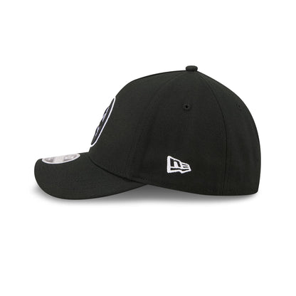 Pittsburgh Steelers Poly Black & White 39THIRTY M-Crown A-Frame Stretch Fit Hat