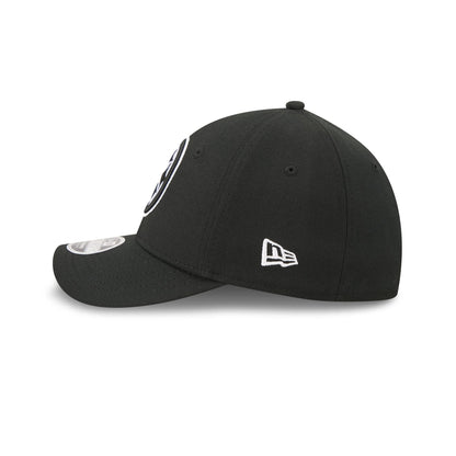 Pittsburgh Steelers Poly Black & White 39THIRTY M-Crown Stretch Fit Hat