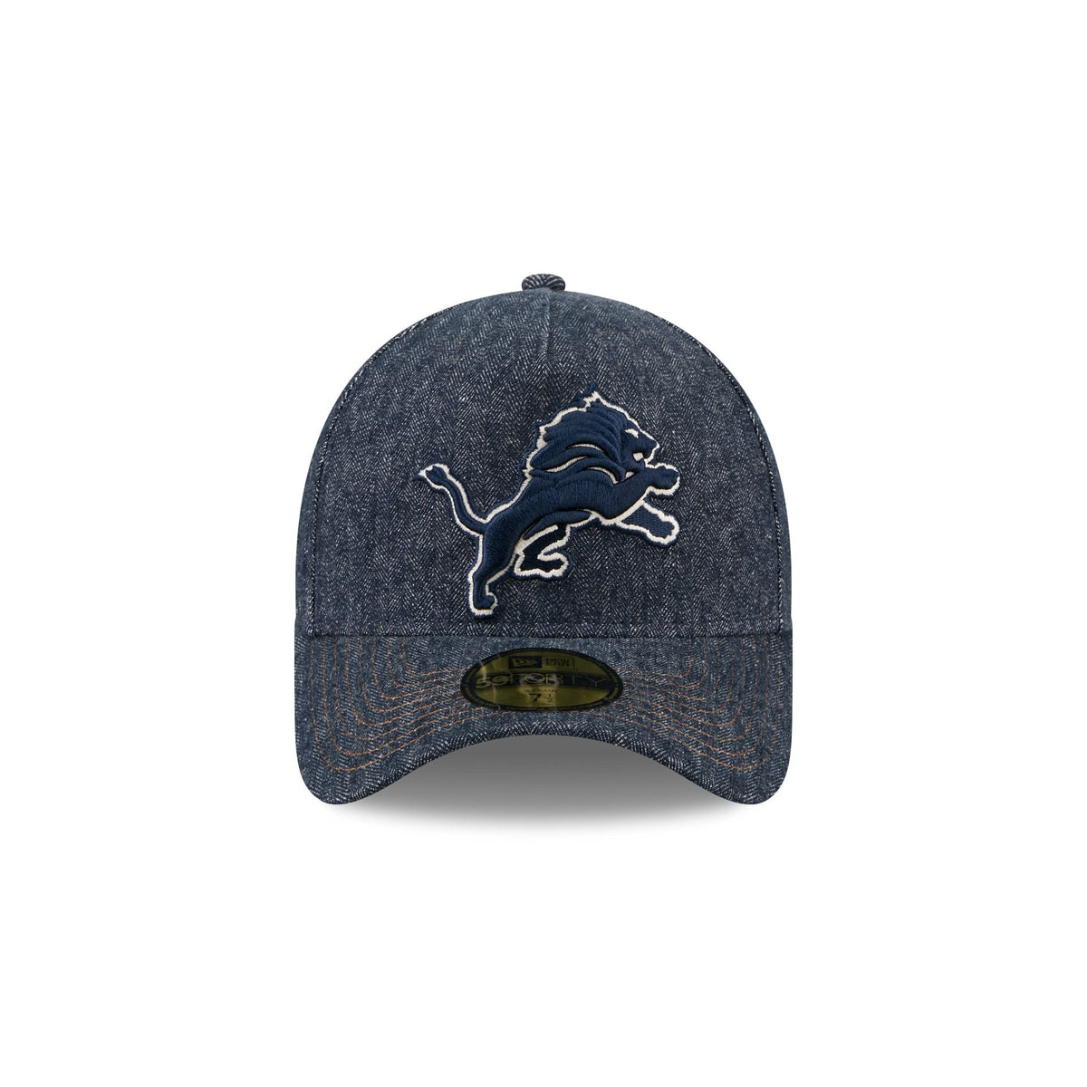 Detroit Lions Denim 59FORTY A-Frame Fitted Hat