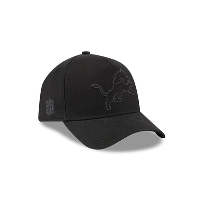 Detroit Lions Waxed Canvas Black 59FORTY A-Frame Fitted Hat