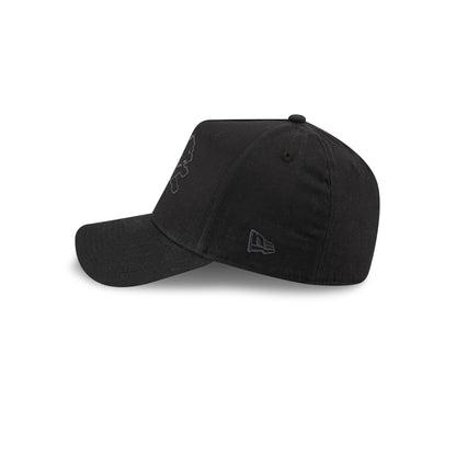 Detroit Lions Waxed Canvas Black 59FORTY A-Frame Fitted Hat