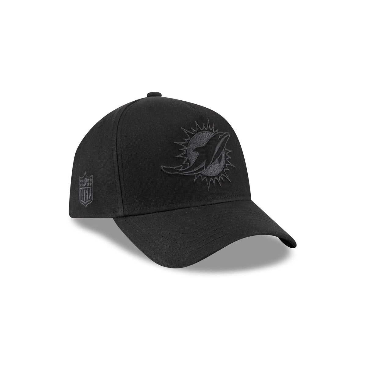 Miami Dolphins Waxed Canvas Black 59FORTY A-Frame Fitted Hat