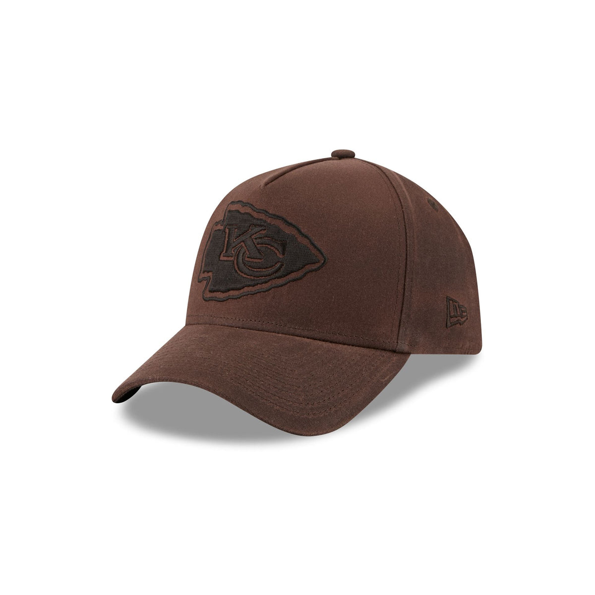 Kansas City Chiefs Waxed Canvas Brown 59FORTY A-Frame Fitted Hat