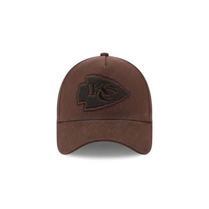 Kansas City Chiefs Waxed Canvas Brown 59FORTY A-Frame Fitted Hat