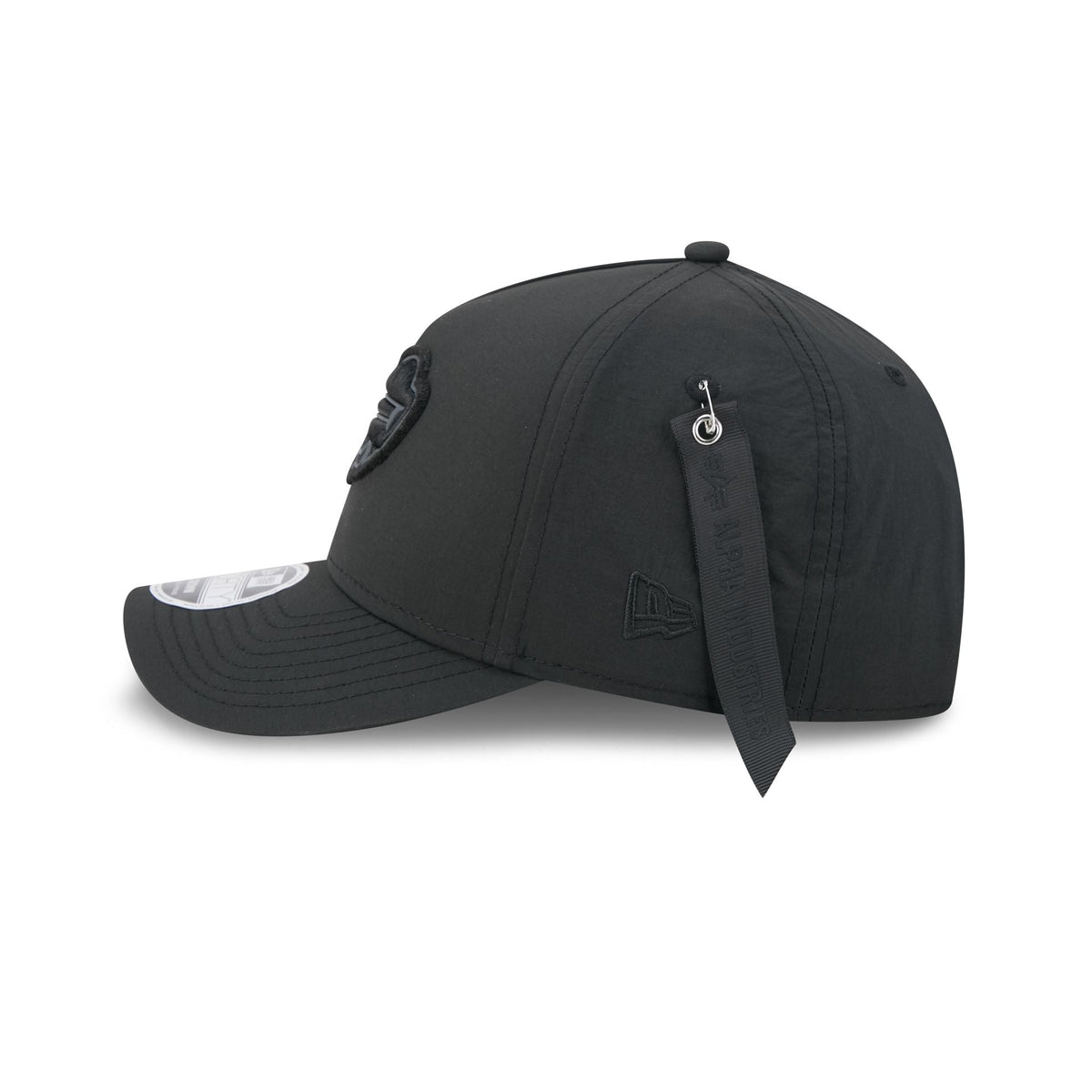 Alpha Industries x Buffalo Bills Nylon Black 9FORTY M-Crown A-Frame Snapback Hat