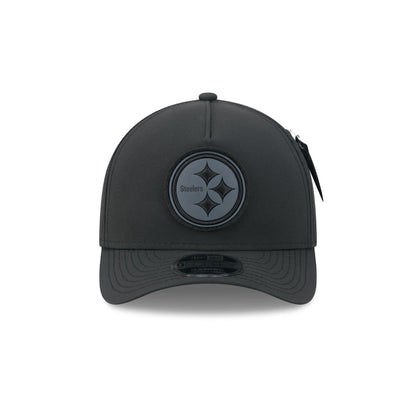 Alpha Industries x Pittsburgh Steelers Nylon Black 9FORTY M-Crown A-Frame Snapback Hat