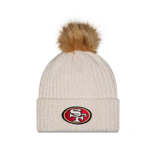 San Francisco 49ers Women's Sandy Linen Pom Knit Hat