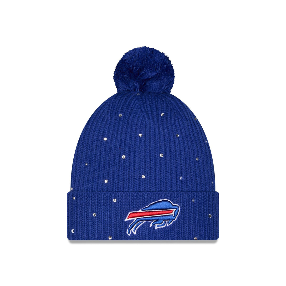 Buffalo Bills Women's Rhinestone Pom Knit Hat