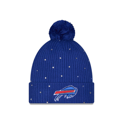 Buffalo Bills Women's Rhinestone Pom Knit Hat