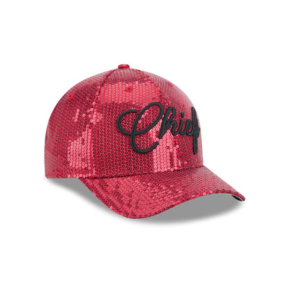 Kansas City Chiefs Sequin Script Women's 9FORTY M-Crown Snapback Hat