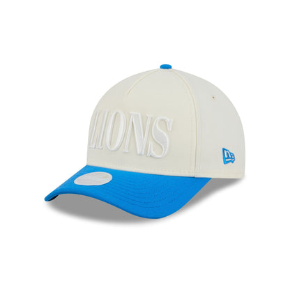 Detroit Lions Two Tone Chrome Women's 9FORTY M-Crown A-Frame Snapback Hat