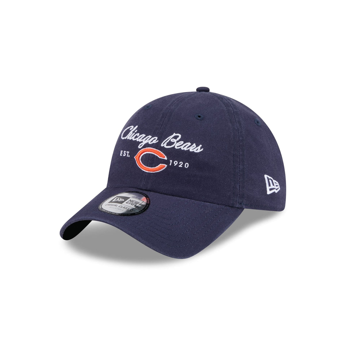 Chicago Bears Script Wordmark Casual Classic Adjustable Hat