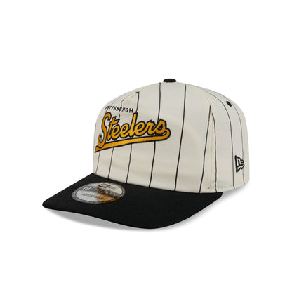 Pittsburgh Steelers Chrome White Pinstripe 19TWENTY Snapback Hat