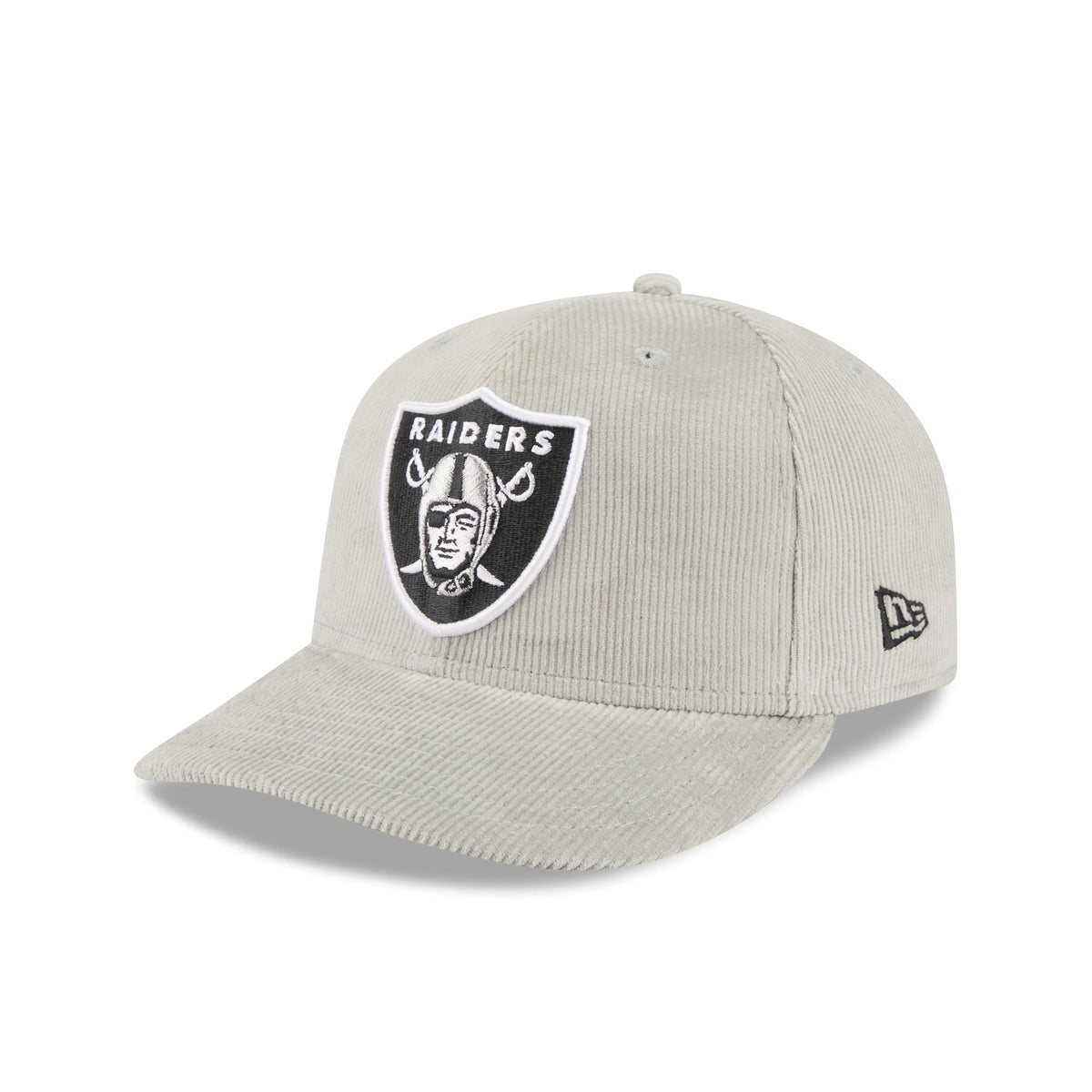 Las Vegas Raiders Light Gray Corduroy 59FIFTY Fitted Hat