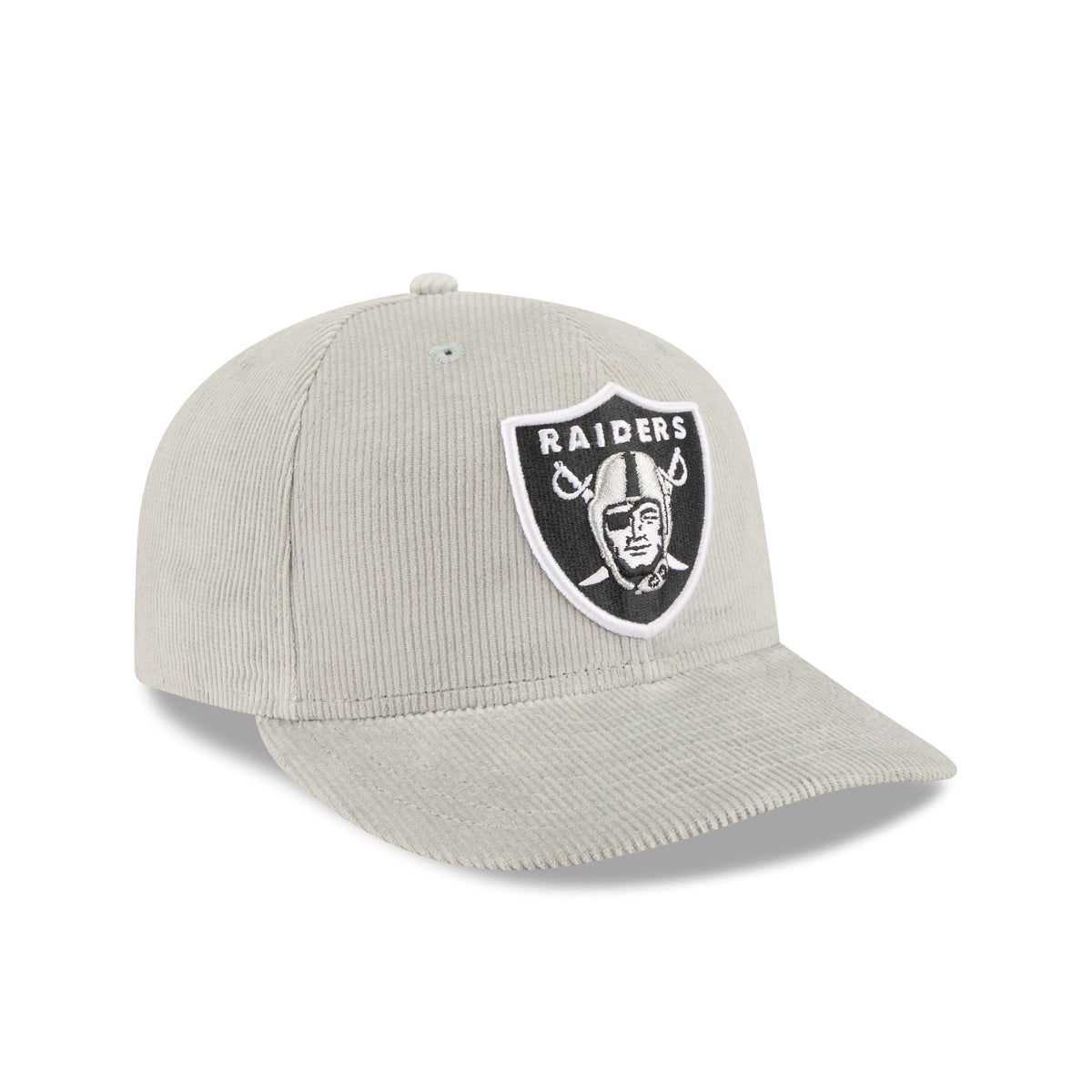 Las Vegas Raiders Light Gray Corduroy 59FIFTY Fitted Hat