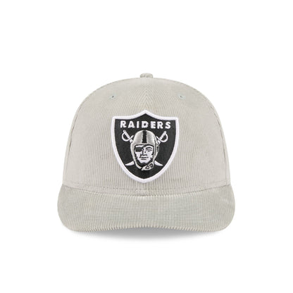 Las Vegas Raiders Light Gray Corduroy 59FIFTY Fitted Hat