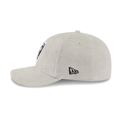 Las Vegas Raiders Light Gray Corduroy 59FIFTY Fitted Hat
