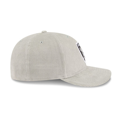 Las Vegas Raiders Light Gray Corduroy 59FIFTY Fitted Hat