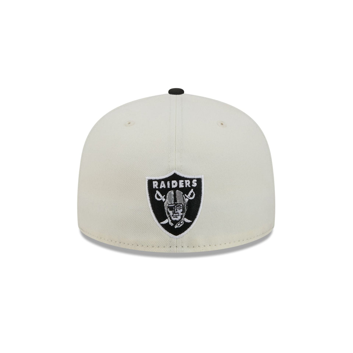 Las Vegas Raiders Deceptor Chrome White 59FIFTY Fitted Hat