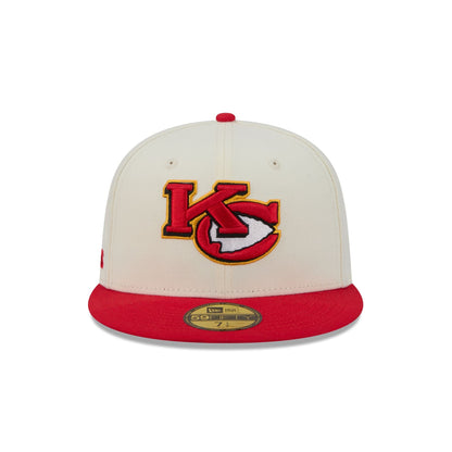 Kansas City Chiefs Deceptor Chrome White 59FIFTY Fitted Hat