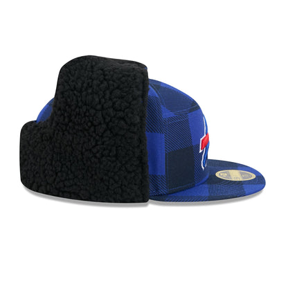 Buffalo Bills Plaid Split Panel Dog Ear 59FIFTY Fitted Hat