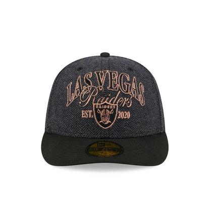 Las Vegas Raiders Black Faux Wool 59FIFTY Fitted Hat