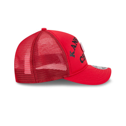 Kansas City Chiefs Button 9FORTY M-Crown A-Frame Trucker Hat